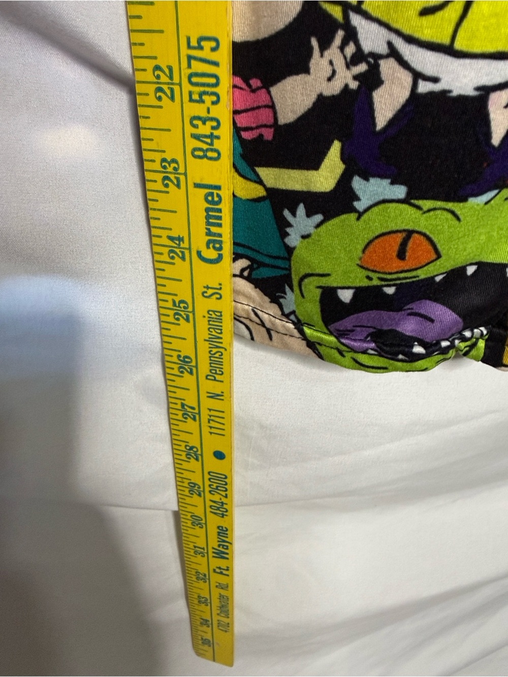 Womens Black Multicolor RUGRATS-Print One-Piece Pajama - Picture 4 of 8